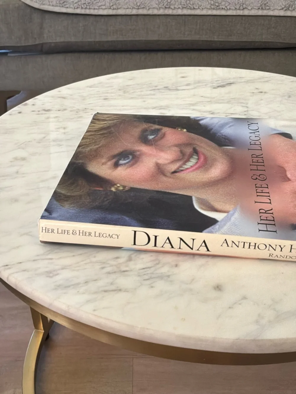 Vintage 1997 Diana Her Life & Her Legacy Coffee Table Book by Anthony Holden